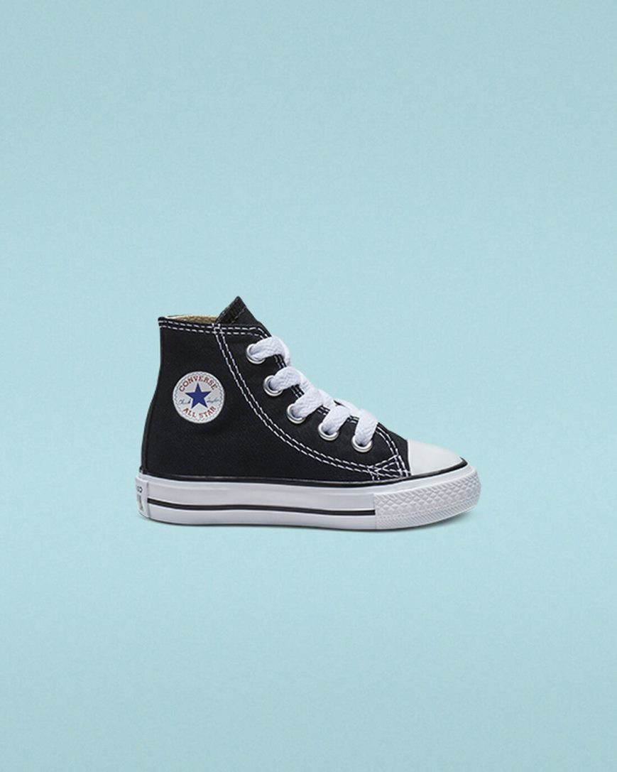 Zapatillas Altas Converse Chuck Taylor All Star Classic Niña Negras | PE 5E0L24